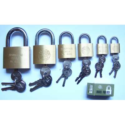 Globe brand 50mm Brass padlock with 3 steel key