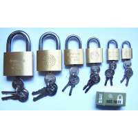 Globe brand 60mm Brass padlock with 3 steel key