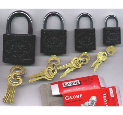 Globe Brand 60mm Cast Iron Padlock